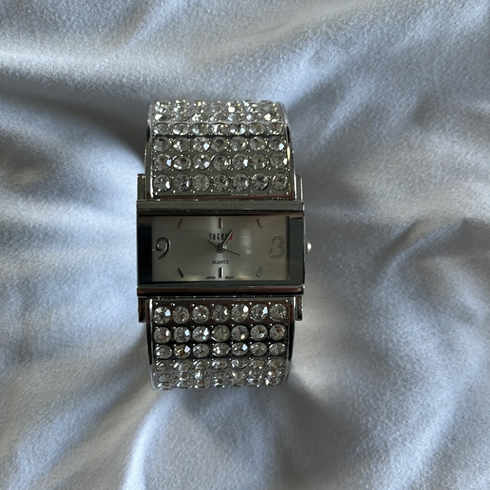 Womens silver stainless steel watch by Trendz